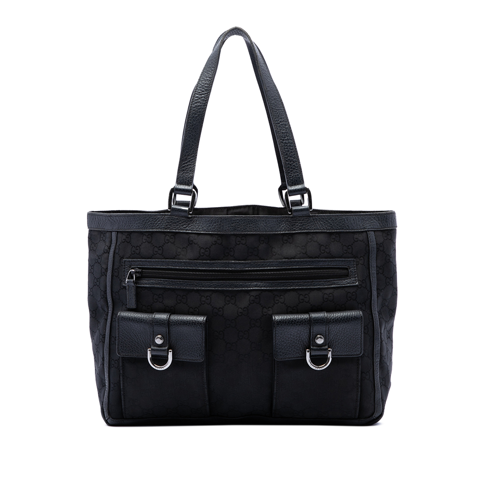 Pre-Loved Gucci GG Nylon Abbey D Ring Pocket Tote